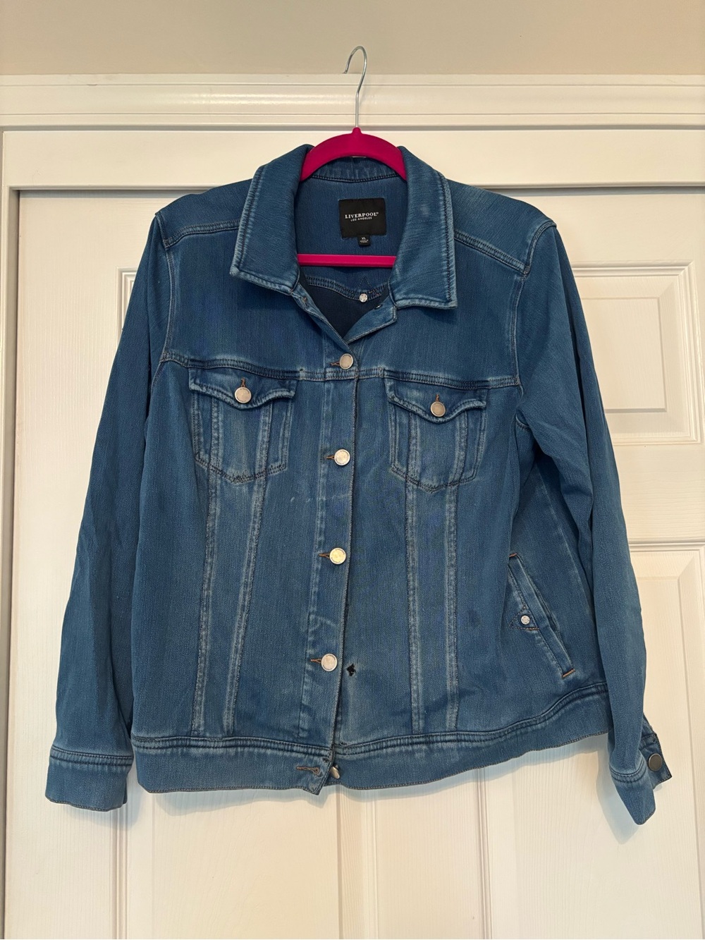 Liverpool Women's Medium Blue Denim Jean Jacket
